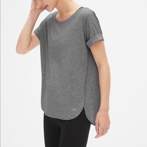 Gapfit Breathe Roll Sleeve Tshirt in BLUE